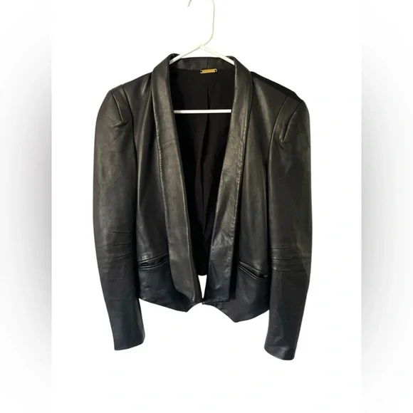 Rebecca Minkoff Lambskin Leather Jacket, Size Small - Picture 2 of 9